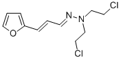 2-Furanacrylaldehyde bis(2-chloroethyl)hydrazone Struktur