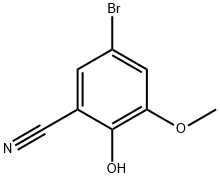 5-BROMO-2-HYDROXY-3-METHOXYBENZONITRILE Struktur