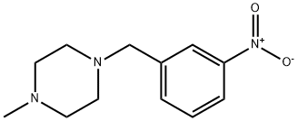 1-METHYL-4-(3-NITROBENZYL)PIPERAZINE Struktur