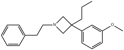 3-(m-Methoxyphenyl)-1-phenethyl-3-propylazetidine Struktur