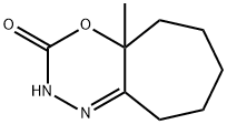 Cyclohept[e][1,3,4]oxadiazin-3(2H)-one, 4a,5,6,7,8,9-hexahydro-4a-methyl- Struktur