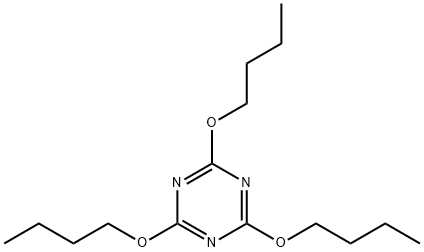 2,4,6-Tri(butyloxy)-1,3,5-triazine Struktur