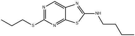 2-(Butylamino)-5-(propylthio)thiazolo[5,4-d]pyrimidine Struktur