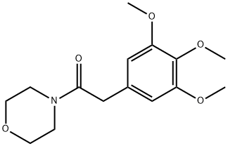 4-[(3,4,5-Trimethoxyphenyl)acetyl]morpholine Struktur