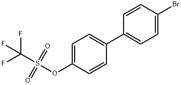 4'-Bromobiphenyl-4-yl trifluoromethanesulfonate Struktur