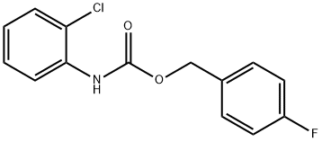 Carbamic acid, (2-chlorophenyl)-, (4-fluorophenyl)methyl ester (9CI) Struktur