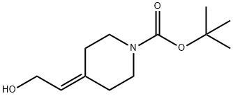 2-(1-Boc-piperidin-4-ylidene)ethanol Struktur