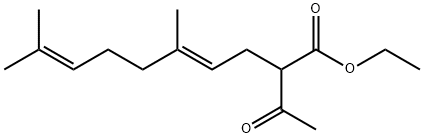 4,8-Decadienoic acid, 2-acetyl-5,9-dimethyl-, ethyl ester, (E)-