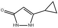 5-Cyclopropyl-1,2-dihydro-3H-pyrazol-3-one Struktur