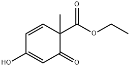 2,4-Cyclohexadiene-1-carboxylicacid,4-hydroxy-1-methyl-6-oxo-,ethylester(9CI) Struktur