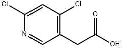 4,6-DICHLOROPYRIDINE-3-ACETIC ACID Struktur