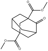 4-Oxo-1,3-adamantanedicarboxylic acid dimethyl ester Struktur