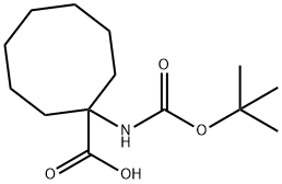 BOC-1-AMINO-1-CYCLOOCTANECARBOXYLIC ACID Struktur