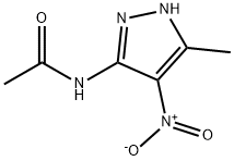 Acetamide,  N-(5-methyl-4-nitro-1H-pyrazol-3-yl)- Struktur