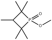 1-Methoxy-2,2,3,4,4-pentamethylphosphetan-1-one Struktur