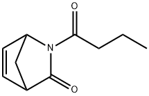 2-Azabicyclo[2.2.1]hept-5-en-3-one,  2-(1-oxobutyl)- Struktur