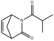 2-Azabicyclo[2.2.1]hept-5-en-3-one,  2-(2-methyl-1-oxopropyl)- Struktur