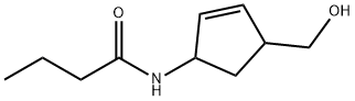 Butanamide,  N-[4-(hydroxymethyl)-2-cyclopenten-1-yl]- Struktur