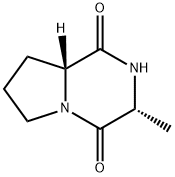 Pyrrolo[1,2-a]pyrazine-1,4-dione, hexahydro-3-methyl-, (3R-trans)- (8CI,9CI) Struktur