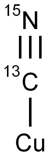 COPPER(I) CYANIDE-13C,15N Struktur