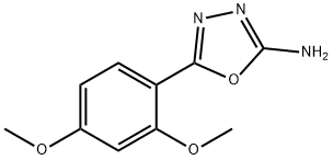 5-(2,4-dimethoxyphenyl)-1,3,4-oxadiazol-2-amine Struktur