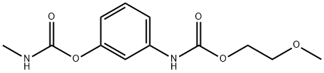 m-(Methylcarbamoyloxy)carbanilic acid 2-methoxyethyl ester Struktur