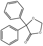 5,5-Diphenyl-1,3-dioxolan-4-one Struktur