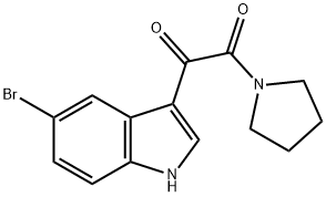 1-(5-Bromo-1H-indol-3-yl)-2-(pyrrolidin-1-yl)ethane-1,2-dione Struktur