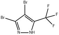 4,5-DIBROMO-3-(TRIFLUOROMETHYL)-1H-PYRAZOLE Struktur