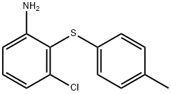 3-CHLORO-2-[(4-METHYLPHENYL)THIO]ANILINE Struktur