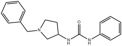 1-(1-Benzylpyrrolidin-3-yl)-3-phenylurea Struktur