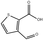 3-formyl-2-thiophenecarboxylic acid Struktur