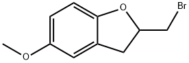 2-(bromomethyl)-2,3-dihydro-5-methoxybenzofuran Struktur