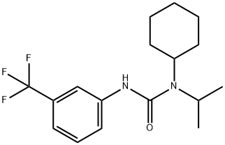 N-cyclohexyl-N-isopropyl-N'-[3-(trifluoromethyl)phenyl]urea Struktur