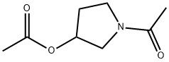 3-Pyrrolidinol, 1-acetyl-, acetate (ester) (9CI) Struktur