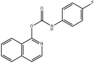 Carbamic acid, (4-fluorophenyl)-, 1-isoquinolinyl ester (9CI) Struktur