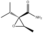 Oxiranecarboxamide, 3-methyl-2-(1-methylethyl)-, (2R,3R)- (9CI) Struktur