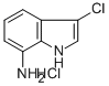 7-AMINO-3-CHLOROINDOLE HYDROCHLORIDE Struktur