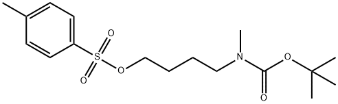 3-(p-Toluenesulfonate)-N-methyl-N-boc-propylamine Struktur