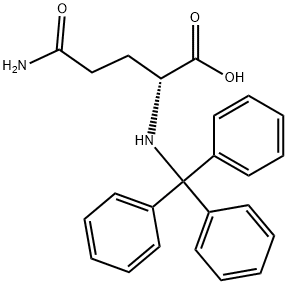 H-D-GLN(TRT)-OH Struktur