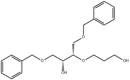 (2R,3S)-1,4-dibenzyloxy-3-(3-hydroxypropoxy)butan-2-ol Struktur