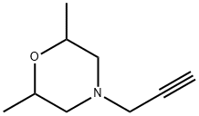 Morpholine,  2,6-dimethyl-4-(2-propynyl)-  (9CI) Struktur