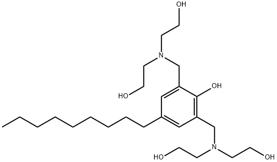 2,6-bis[[bis(2-hydroxyethyl)amino]methyl]-4-nonylphenol Struktur