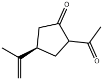 Cyclopentanone, 2-acetyl-4-(1-methylethenyl)-, (4R)- (9CI) Struktur