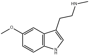 N-Methyl-5-methoxy-1H-indole-3-ethanamine Struktur