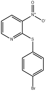 2-[(4-bromophenyl)sulfanyl]-3-nitropyridine Struktur