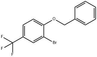 1-BENZYLOXY-2-BROMO-4-TRIFLUOROMETHYLBENZENE Struktur