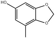 1,3-Benzodioxol-5-ol,  7-methyl- Struktur