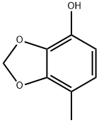 1,3-Benzodioxol-4-ol,  7-methyl- Struktur