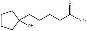 Cyclopentanevaleramide, 1-hydroxy- (8CI) Struktur